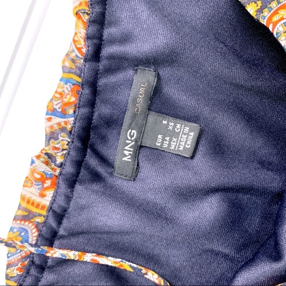 MANGO boho floral & paisley print layered dress - Picture 5 of 5